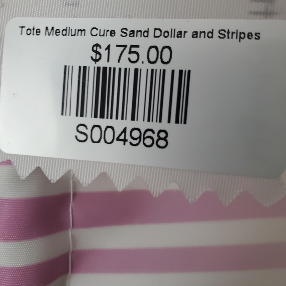 Sea Bags Maine Pink and White Women's Cure Tote Bag - Picture 3 of 3